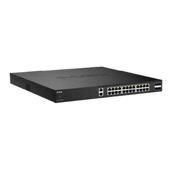 D-Link DXS-1250-28YP/E 28-Port 10G Multi-Gigabit PoE++ Smart Managed Switchwith 4 x 25G SFP28 Ports (DXS-1250-28YP/E) thumbnail