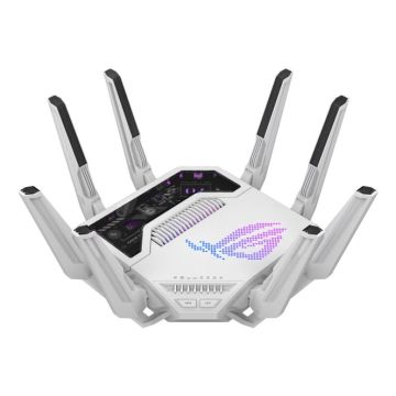 ASUS ROG Rapture GT-BE19000AI draadloze router 10 Gigabit Ethernet Tri-band (2,4 GHz / 5 GHz / 6 GHz) Wit (90IG09S0-MO9A0V) thumbnail