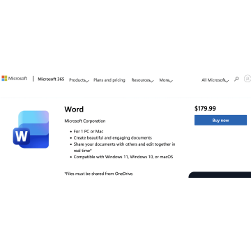 MicrosoftWord License/SoftwareAssurancePack OLV 1License LevelD AdditionalProduct 1Year Acquiredyear2 (059-07005) thumbnail