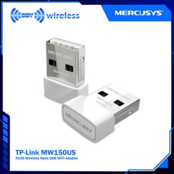 TP-Link Mercusys MW150US N150 Wireless Nano USB Adapter USB 2.0 (MW150US) thumbnail