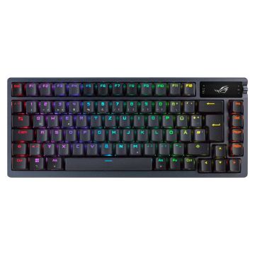 ASUS ROG AZOTH toetsenbord Gamen USB + RF Wireless + Bluetooth Zwart (90MP0316-BKNA01) thumbnail