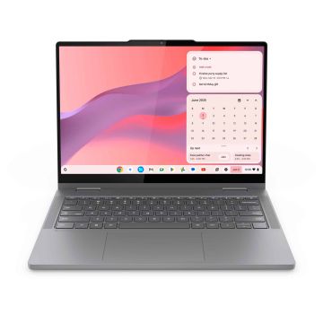 Lenovo Chrome 2in1 14IRU10 Intel Core 5 120U Chromebook 35,6 cm (14") Touchscreen WUXGA 8 GB LPDDR5-SDRAM 128 GB UFS Wi-Fi 6E (802.11ax) ChromeOS Engels Grijs (83LL0002MH) thumbnail