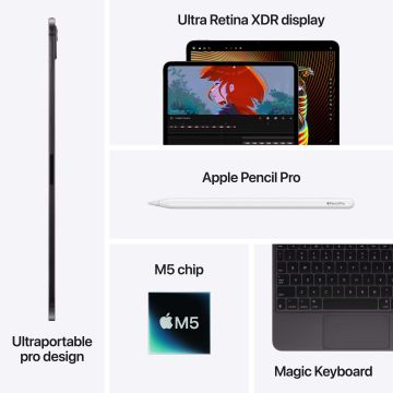 Apple iPad Pro M5 Silber, 2TB SSD, Nanotexturglas, ME6D4TY/A (ME6D4TY/A) thumbnail