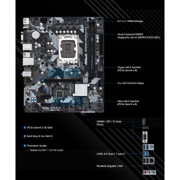 ASRock B760M-HDV/M.2 D4 (B760M-HDV/M.2 D4) thumbnail