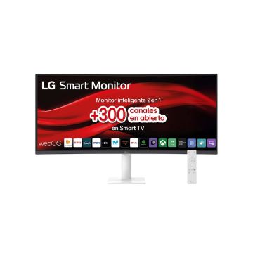 LG Curved LCD-Display Smart 34U601SA-W - 86.4 cm (34) - 3440 x 1440 UWQHD (34U601SA-W) thumbnail