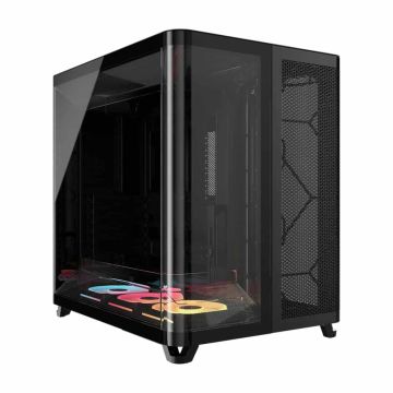 Corsair AIR 5400 LX-R LINK Tempered Glass Mid-Tower Black (CC-9011320-WW) thumbnail