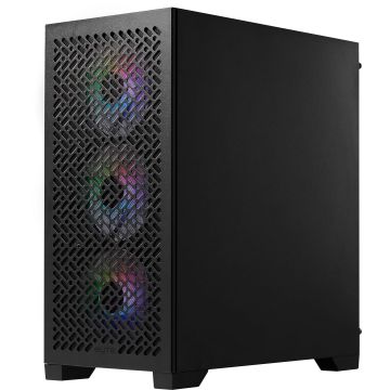 Cooler Master E302-KGNN-S00 Elite 302 Midi-Tower Black, mATX, Window, 3x 120mm ARGB, Grill (E302-KGNN-S00) thumbnail