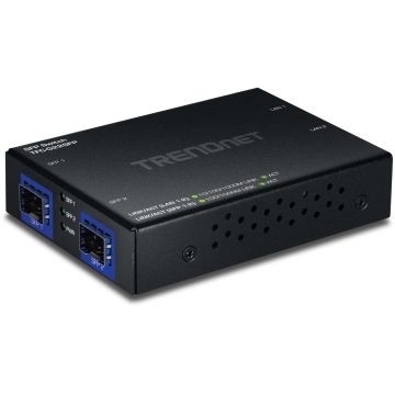 TRENDnet 4-PORT GIGABIT SWITCH WITH - Switch - 1 Gbps (TFC-G22SFP) (TFC-G22SFP) thumbnail