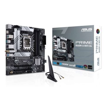 ASUS PRIME B660M-A WIFI D4 Intel B660 LGA 1700 micro ATX (90MB1AE0-M1EAY0) thumbnail
