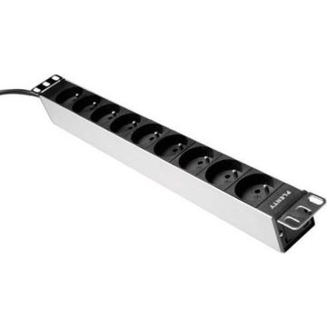 Plenty Plenty PDU met Schakelaar en 8 Type F sockets (PLA416-8S) thumbnail