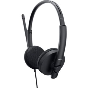DELL WH1022 Headset Bedraad Hoofdband Oproepen/muziek USB Type-A Zwart (520-AAVO) thumbnail