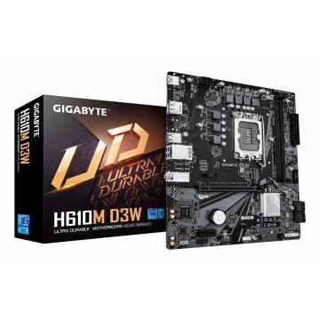 GIGABYTE H610M D3W moederbord Intel H610 LGA 1700 micro ATX (H610M D3W) thumbnail
