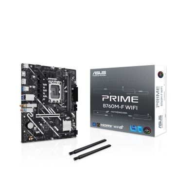 ASUS PRIME B760M-F WIFI Intel B760 LGA 1700 micro ATX (90MB1N00-M0EAY0) thumbnail