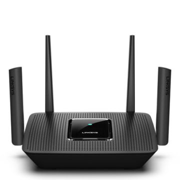 Linksys MR9000-UK draadloze router Gigabit Ethernet Tri-band (2.4 GHz / 5 GHz / 5 GHz) Zwart (MR9000-UK) thumbnail
