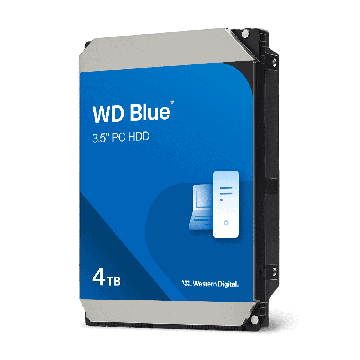 Western Digital WD40EZZX Blue HDD, 4TB, 3.5, SATA3, 5400 RPM, 128MB, CMR, 185MB/s (WD40EZZX) thumbnail
