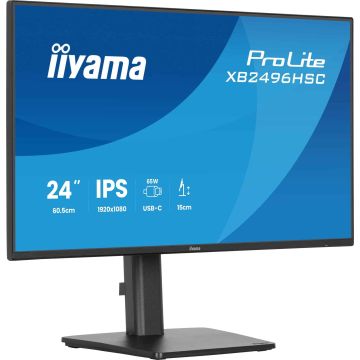 iiyama ProLite XB2496HSC-B1 computer monitor 60,5 cm (23.8") 1920 x 1080 Pixels Full HD LED Zwart (XB2496HSC-B1) thumbnail