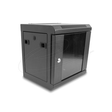 DELOCK 10 Netzwerkschrank mit Glastür 6 HE schwarz (43417) thumbnail