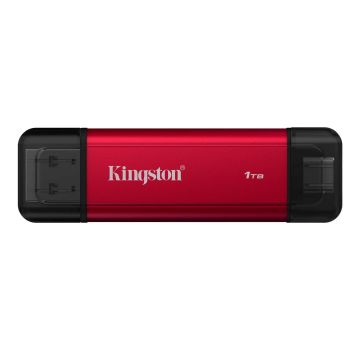 Kingston Technology 1TB Draagbare SSD met Dual USB-A/C, tot 1050MB/s USB 3.2 Gen 2 (SPSD/1TB) thumbnail