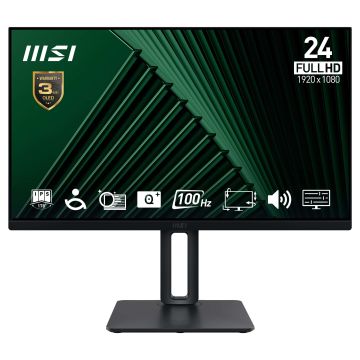 MSI Pro MP245PG computer monitor 60,5 cm (23.8") 1920 x 1080 Pixels Full HD LCD Zwart (9S6-3PC19M-003) thumbnail