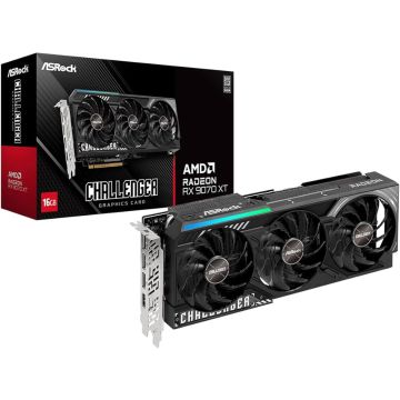 ASRock RX 9070XT 16GB AsRockCL GDDR6 3 Fan (90-GA61ZZ-00UANF) thumbnail