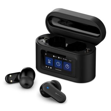 Philips 6000 series TAT6000BK/00 hoofdtelefoon/headset True Wireless Stereo (TWS) In-ear Oproepen/muziek Bluetooth Zwart (TAT6000BK/00) thumbnail