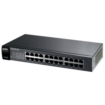 Zyxel ES1100-24E Unmanaged Zwart (ES1100-24E) thumbnail