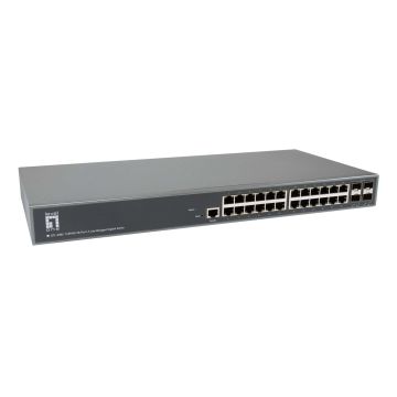 LevelOne GTL-2885 netwerk-switch Managed L3 Gigabit Ethernet (10/100/1000) Grijs (GTL-2885) thumbnail