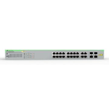 Allied Telesis iGS950/20PS Managed L2 Gigabit Ethernet (10/100/1000) Power over Ethernet (PoE) Bureaublad-/wandmontage Zilver (990-008277-950) thumbnail