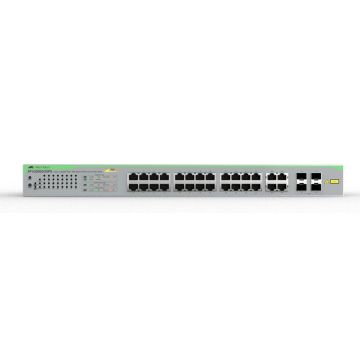 Allied Telesis iGS950/28PS Managed L2 Gigabit Ethernet (10/100/1000) Power over Ethernet (PoE) Bureaublad-/wandmontage Zilver (990-008278-950) thumbnail