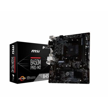 MSI B450M PRO-M2 moederbord AMD B450 Socket AM4 micro ATX (7B84-005R) thumbnail