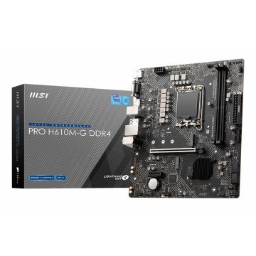 MSI PRO H610M-G DDR4 moederbord Intel H610 LGA 1700 micro ATX (PRO H610M-G DDR4) thumbnail