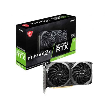 MSI VENTUS RTX 3060 TI 2X 8G OC V1 LHR videokaart NVIDIA GeForce RTX 3060 Ti 8 GB GDDR6 (V397-232R) thumbnail