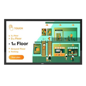 NEC MultiSync M551 PCAP Digitale signage flatscreen 139,7 cm (55") IPS 500 cd/m² 4K Ultra HD Zwart Touchscreen 24/7 (60005082) thumbnail