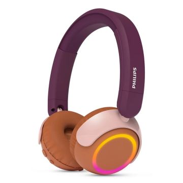 Philips 4000 series TAK4200MP/00 hoofdtelefoon/headset Draadloos Hoofdband Oproepen/muziek Bluetooth Oranje, Paars, Roze (TAK4200MP/00) thumbnail