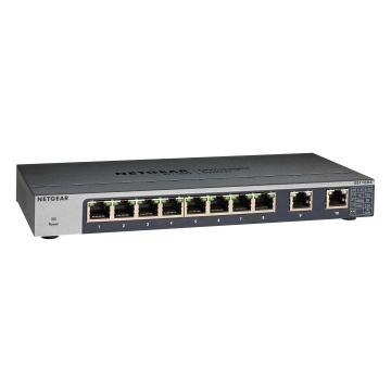 NETGEAR GS110MX Unmanaged 10G Ethernet (100/1000/10000) Zwart (GS110MX-100PES) thumbnail