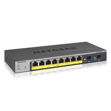 NETGEAR GS110TP Managed L2/L3/L4 Gigabit Ethernet (10/100/1000) Power over Ethernet (PoE) Grijs (GS110TP-300EUS) thumbnail