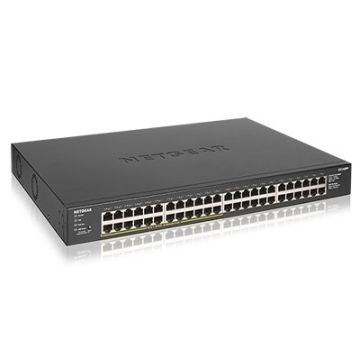 NETGEAR GS348PP Unmanaged Gigabit Ethernet (10/100/1000) Power over Ethernet (PoE) Zwart (GS348PP-100EUS) thumbnail