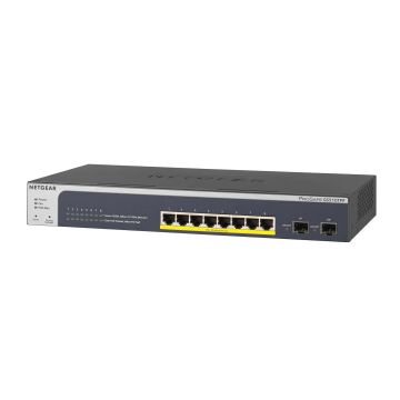 NETGEAR GS510TPP Managed L2/L3/L4 Gigabit Ethernet (10/100/1000) Power over Ethernet (PoE) Zwart (GS510TPP-100EUS) thumbnail
