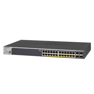 NETGEAR GS728TPP Managed L2/L3/L4 Gigabit Ethernet (10/100/1000) Power over Ethernet (PoE) 1U Zwart (GS728TPP-200EUS) thumbnail