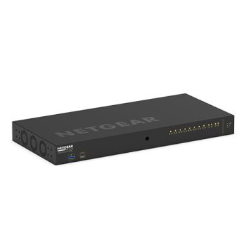 NETGEAR GSM4212PX Managed L2/L3 Gigabit Ethernet (10/100/1000) Power over Ethernet (PoE) 1U Zwart (GSM4212PX-100EUS) thumbnail