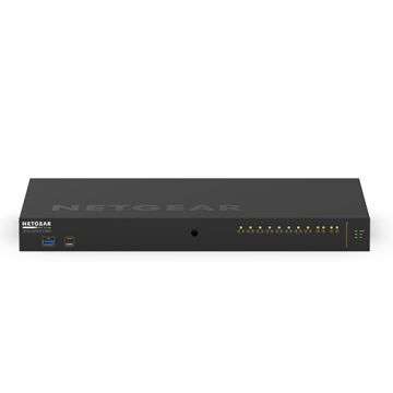NETGEAR GSM4212UX Managed L2/L3 Gigabit Ethernet (10/100/1000) Power over Ethernet (PoE) 1U Zwart (GSM4212UX-100EUS) thumbnail
