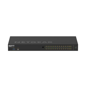 NETGEAR GSM4230P Managed L2/L3 Gigabit Ethernet (10/100/1000) Power over Ethernet (PoE) 1U Zwart (GSM4230P-100EUS) thumbnail