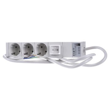 Rittal Steckdosenleiste 48,3cm 3fach mit Schalter 230V/16A (7240120) thumbnail