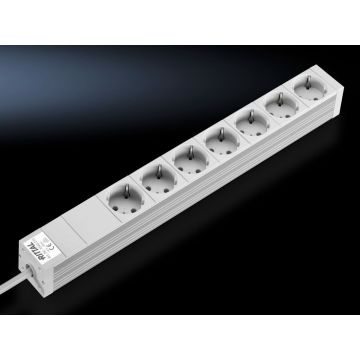 Rittal Steckdosenleiste 48,3cm 7fach ohne Schalter 230V/16A (7240210) thumbnail