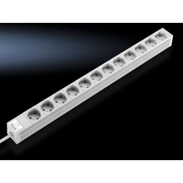 Rittal Steckdosenleiste 48,3cm 12fach ohne Schalter 230V/16A (7240310) thumbnail