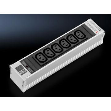Rittal Steckdosenmodul PSM 6x C13 L250mm schwarz (7856070) thumbnail
