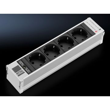 Rittal Steckdosenmodul PSM 4x Schu.ko L250mm schw. (7856090) thumbnail