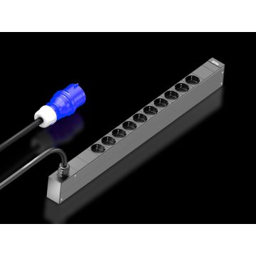 Rittal PDU basic 16A/1P CEE 10xCEE7/3 Schuko (7979111) thumbnail