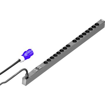 Rittal PDU basic 32A/1P CEE 16xCEE7/3 Schuko (7979114) thumbnail