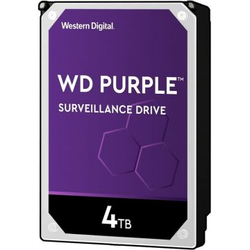 Western Digital WD Purple WD40PURX - Festplatte - 4 TB - intern - 3.5 (8.9 cm) - SATA 6Gb/s - Puffer: 64 MB - für My Cloud EX2,  (WD40PURX) thumbnail